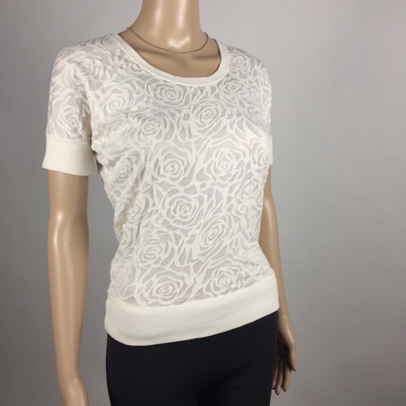 Maurices Burnout Roses Top - Picture 2 of 5